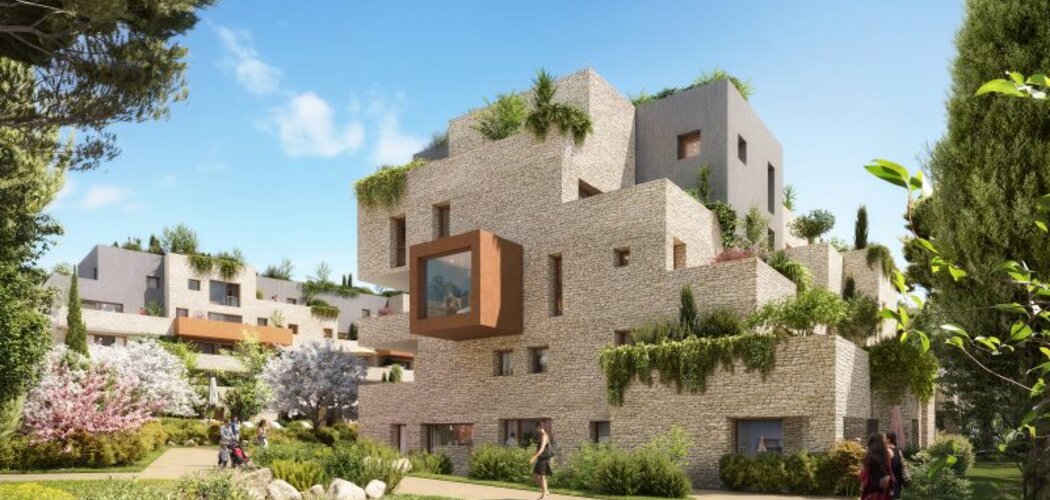Programme immobilier neuf CARRE D'ASTRES - Le Crès : logements neufs sécurisés et verdoyants proche des espaces verts (34920) - Référence : 15128