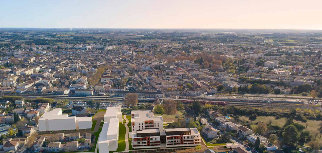 Programme immobilier neuf LA MANUFACTURE D - Lunel : logements neufs T2–T4 proche du centre-ville et de la gare TER (34400) - Référence : 15166