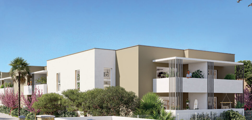 Programme immobilier neuf MIDEA - Marseillan proche plages et port résidence moderne avec extérieur (34340) - Référence : 17223