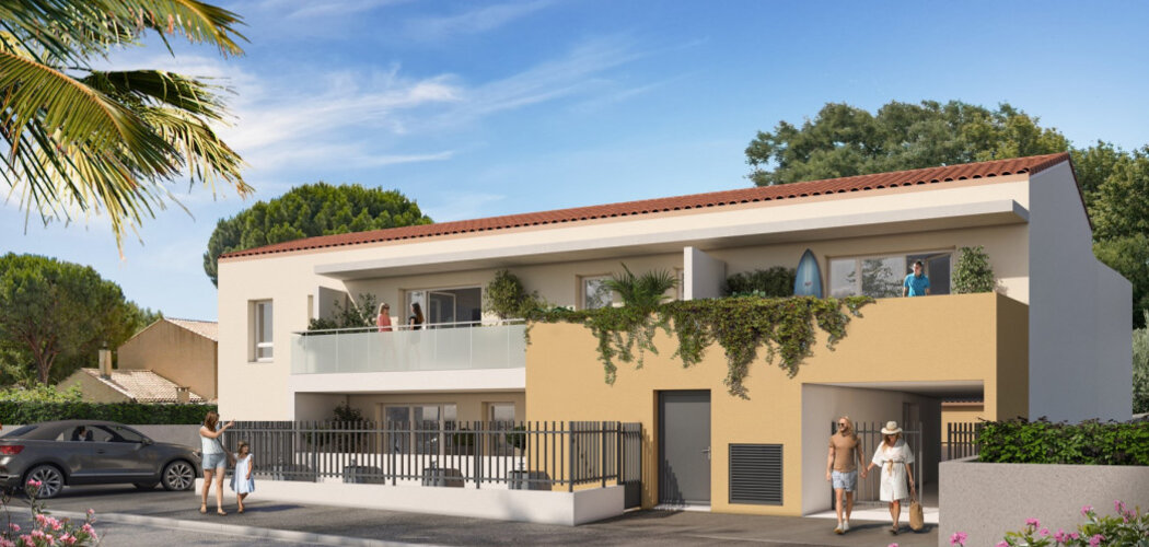 Programme immobilier neuf L'ECRIN DE THAU - Mèze : appartements neufs du studio au T4 proche des plages (34140) - Référence : 18164