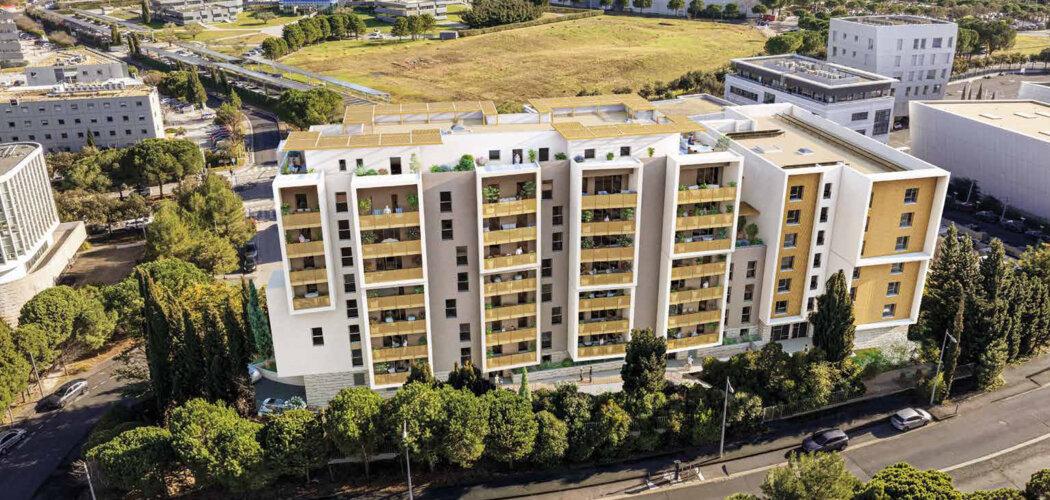 Programme immobilier neuf TIZIANO - Montpellier attiques avec terrasse proche parc et mobilités douces (34000) - Référence : 17479