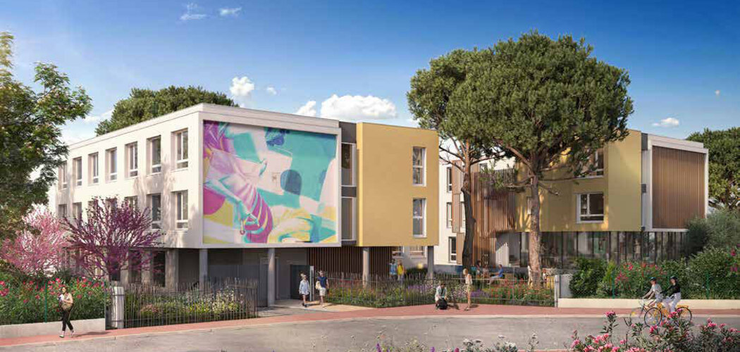 Programme immobilier neuf Umami - Montpellier, investir en résidence étudiante proche du futur tram T5 (34000) - Référence : 15155