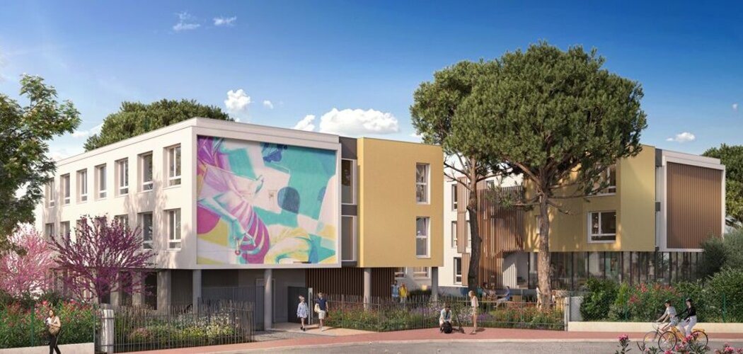 Programme immobilier neuf Umami LMNP - Montpellier, investir en résidence étudiante proche du futur tram T5 (34000) - Référence : 18341