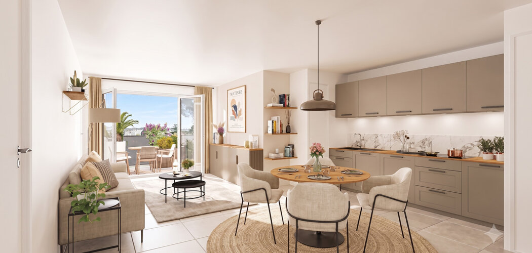 Programme immobilier neuf Terra Alba - Montpellier logements du 2 au 4 pièces à 14 minutes des plages (34000) - Référence : 17800