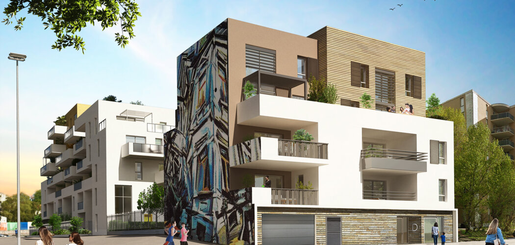 Programme immobilier neuf URBAN ESSENCE - BAT D - Montpellier : logements neufs du studio au T5 proche de l’Hôtel de Région (34000) - Référence : 15145