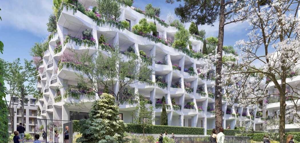Programme immobilier neuf OPALE & SENS - Montpellier : logements neufs futuristes et végétalisés à proximité du centre-ville (34000) - Référence : 14841