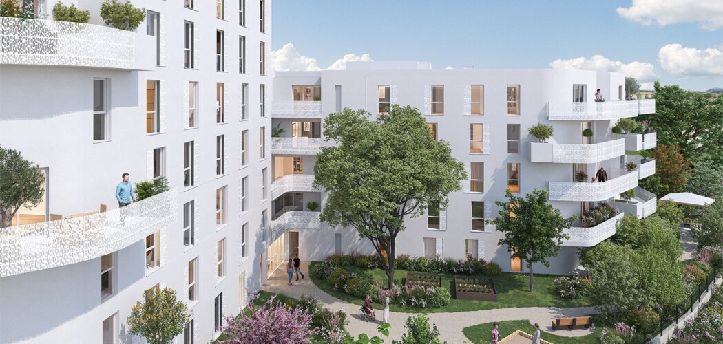 Programme immobilier neuf TRINITY -  Montpellier : logements neufs sécurisés et verdoyants proche des transports (34000) - Référence : 8246