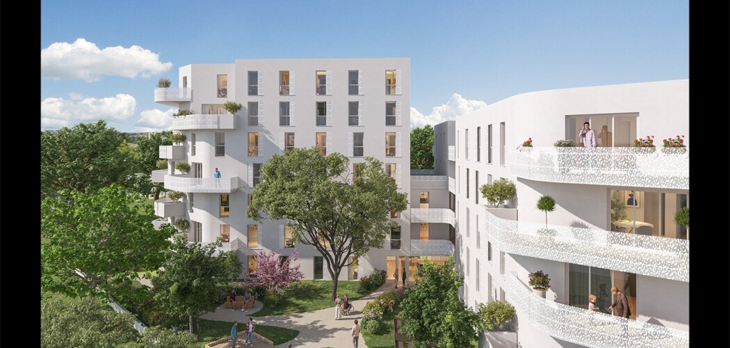 Programme immobilier neuf TRINITY -  Montpellier : logements neufs sécurisés et verdoyants proche des transports (34000) - Référence : 8246