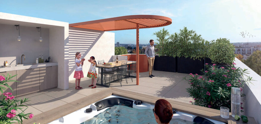 Programme immobilier neuf clair de lum - Montpellier quartier EAI à proximité du tram et du centre-ville (34000) - Référence : 11856