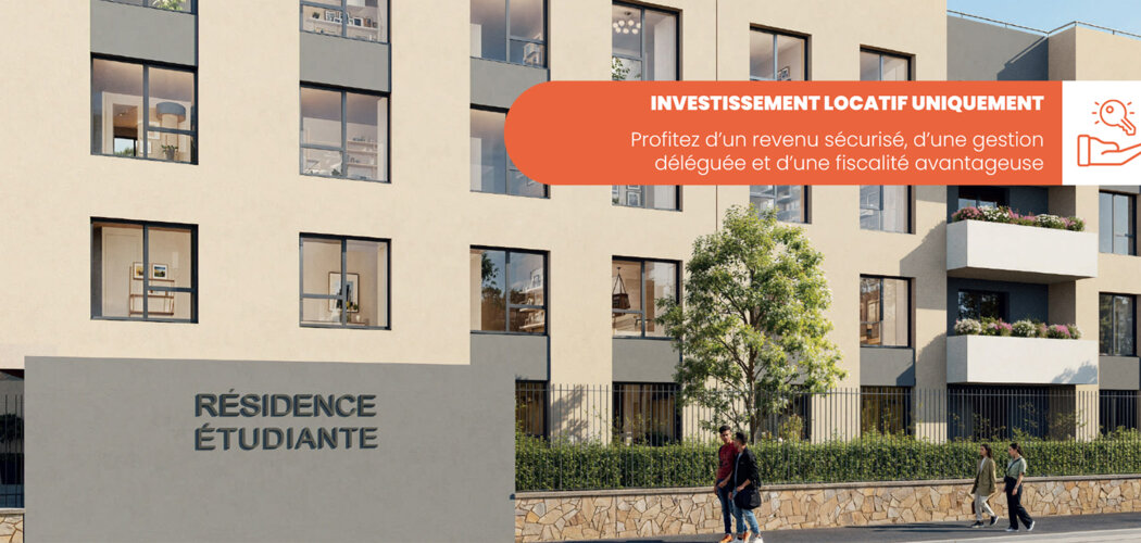 Programme immobilier neuf SAINT ROCH - Montpellier résidence étudiante à proximité tramway (34000) - Référence : 16749