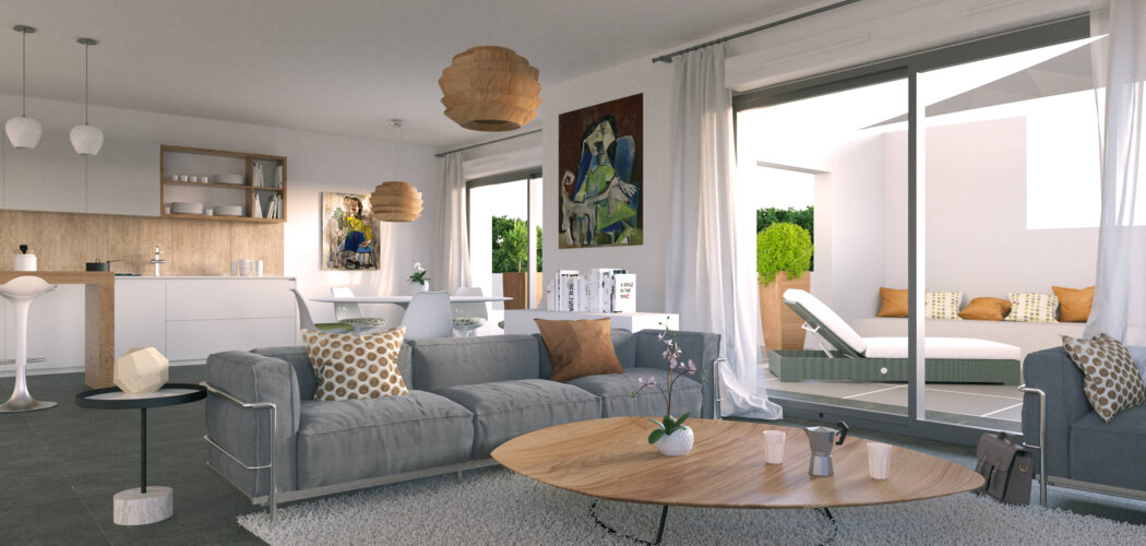 Programme immobilier neuf TAMARA DE LEMPIKA - Montpellier : Résidence T4 avec cadre verdoyant et confort optimisé proche des commodités (34000) - Référence : 6800