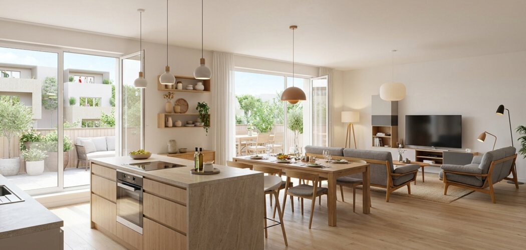 Programme immobilier neuf cote pinede - Nîmes : logements neufs 2 à 4 pièces dans un quartier boisé proche des commerces (30000) - Référence : 11287