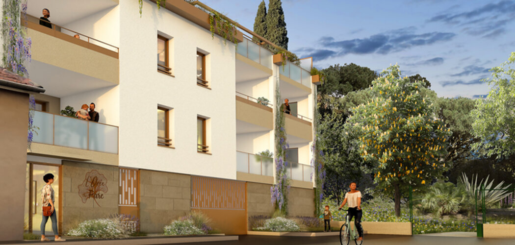 Programme immobilier neuf L'OREE DU PARC - Nîmes quartier résidentiel à 15 min du centre (30000) - Référence : 13867