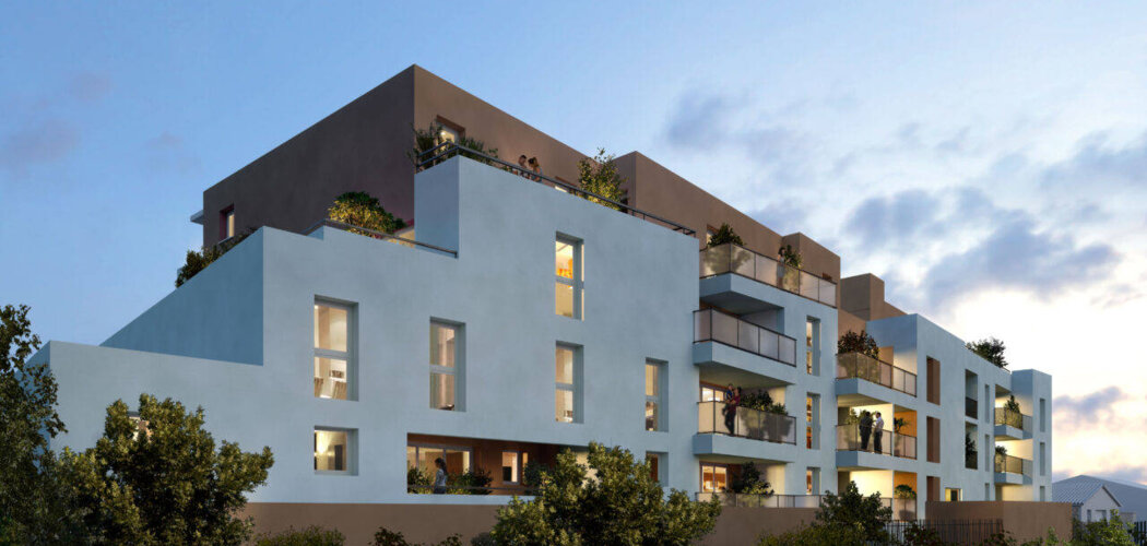 Programme immobilier neuf Les Terrasses du Colisée - Nîmes : Résidence T2–T4 avec cadre résidentiel et confort optimisé proche des commodités (30000) - Référence : 14734