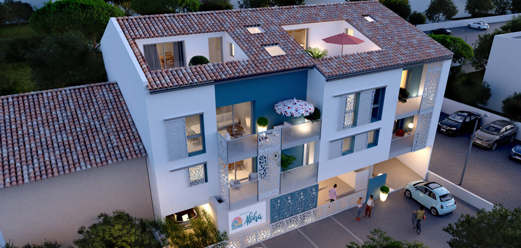 Programme immobilier neuf ALOHA - Palavas-les-Flots situation d’exception à deux pas de la plage (34250) - Référence : 15173