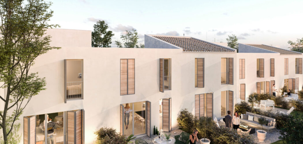 Programme immobilier neuf LE CLOS DES ETOILES - Pérols : maisons T4 neuves avec jardins, entre commerces et littoral (34470) - Référence : 2576