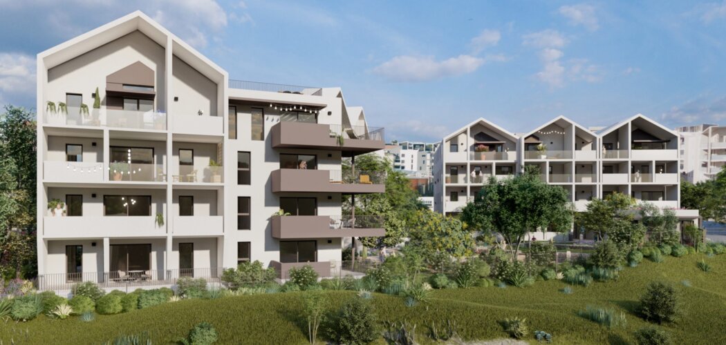 Programme immobilier neuf ROCCA BELLA - Saint-Jean-de-Védas : logements neufs sécurisés et verdoyants proche des espaces verts (34430) - Référence : 8100