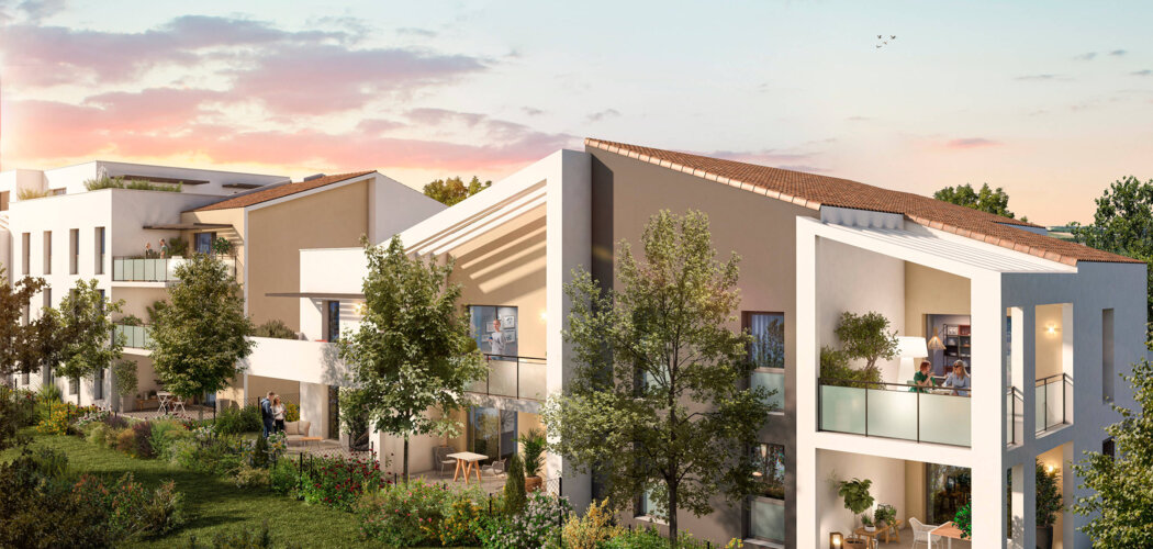 Programme immobilier neuf Arborea - Sauvian : Résidence T2–T4 avec cadre verdoyant et confort optimisé proche des commodités (34410) - Référence : 14640