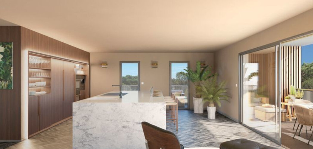 Programme immobilier neuf Hermione - Sète : logements neufs sécurisés et verdoyants proche des services (34200) - Référence : 15105