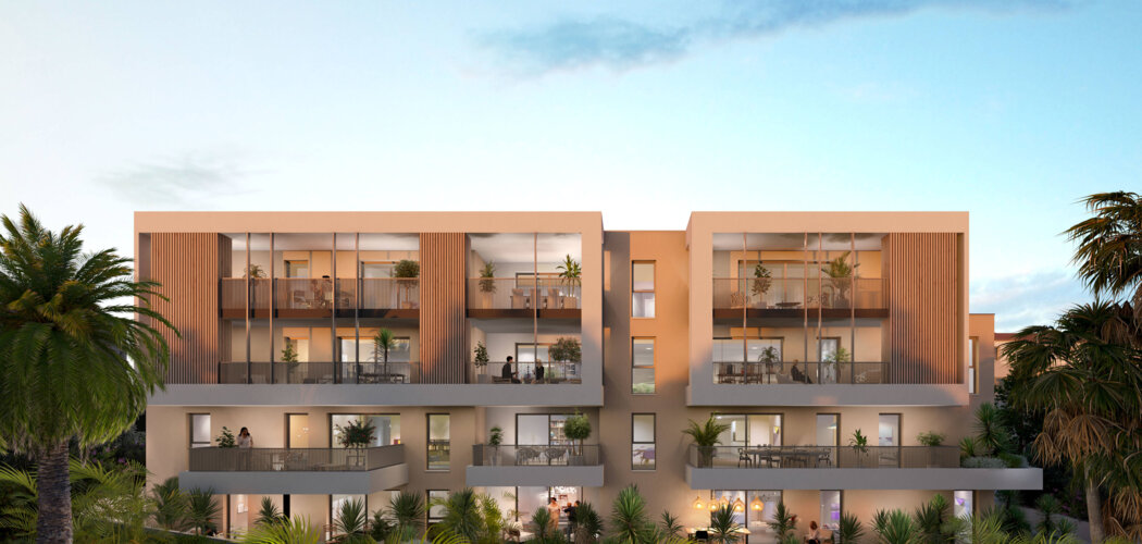 Programme immobilier neuf Hermione - Sète : logements neufs sécurisés et verdoyants proche des services (34200) - Référence : 15105