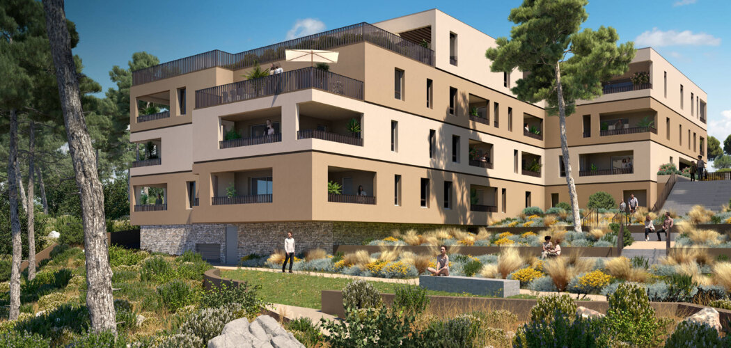 Programme immobilier neuf SYLVEA - St-Clément-de-Rivière coeur Pinède à 10 km de Montpellier (34980) - Référence : 15116