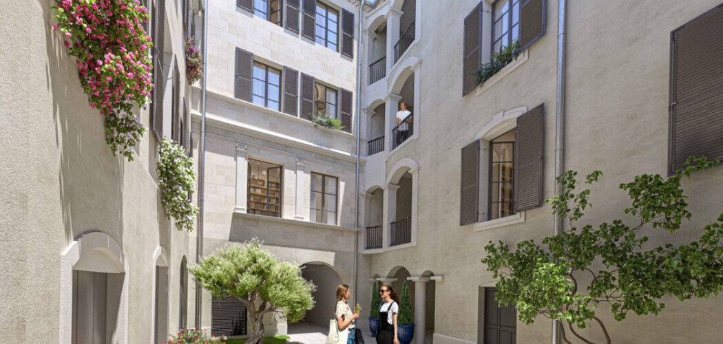 Programme immobilier neuf CARRE MITHRAS - Titre : Nîmes : logements neufs sécurisés et verdoyants proche des commodités (30000) - Référence : 14771