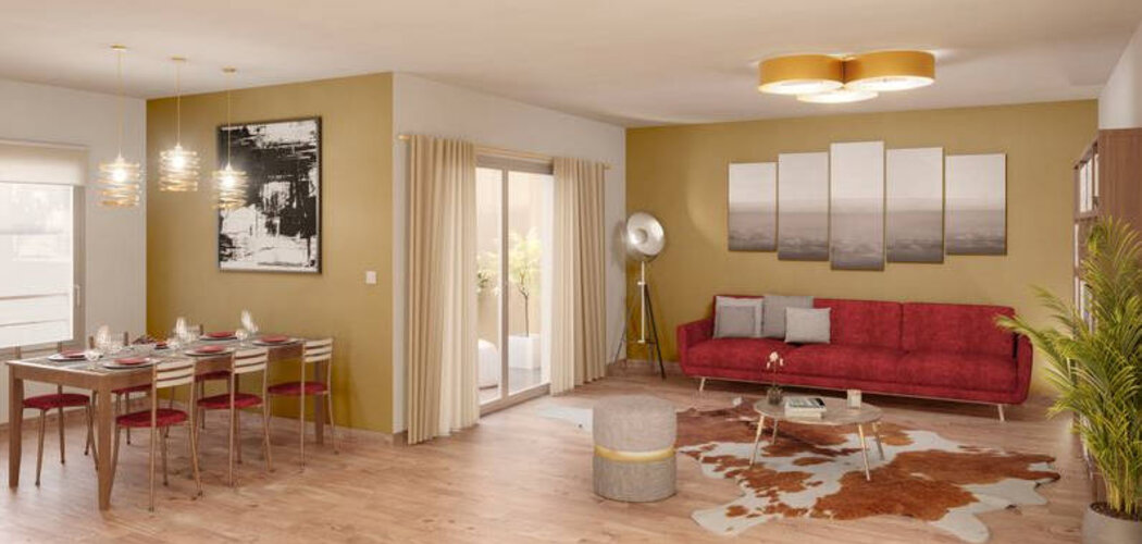 Programme immobilier neuf Lou Marques - Vendargues : Résidence T2–T4 avec cadre provençal et confort optimisé proche des commodités (34740) - Référence : 14622
