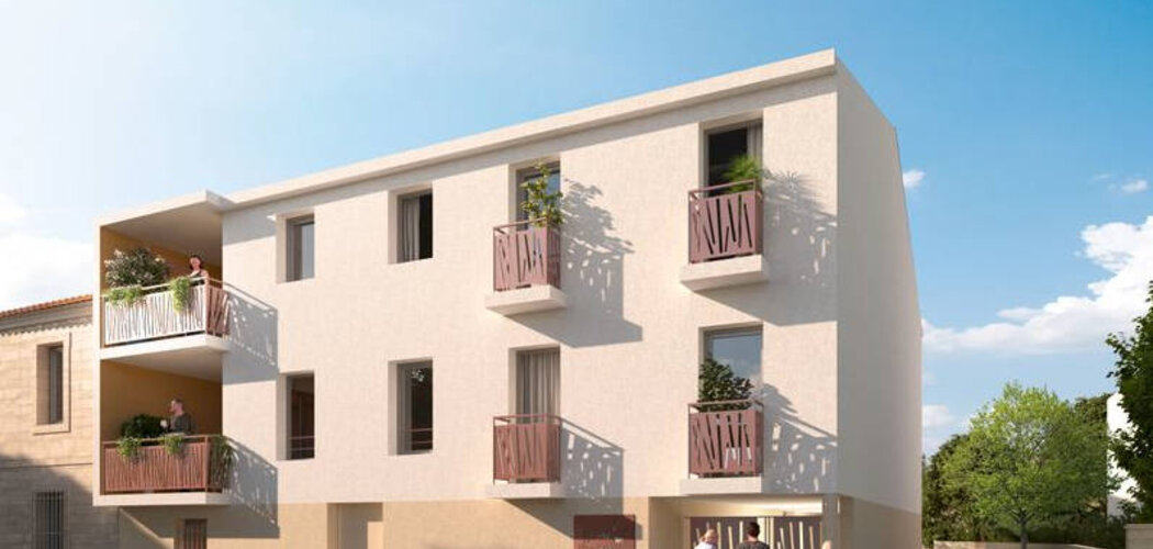 Programme immobilier neuf Lou Marques - Vendargues : Résidence T2–T4 avec cadre provençal et confort optimisé proche des commodités (34740) - Référence : 14622