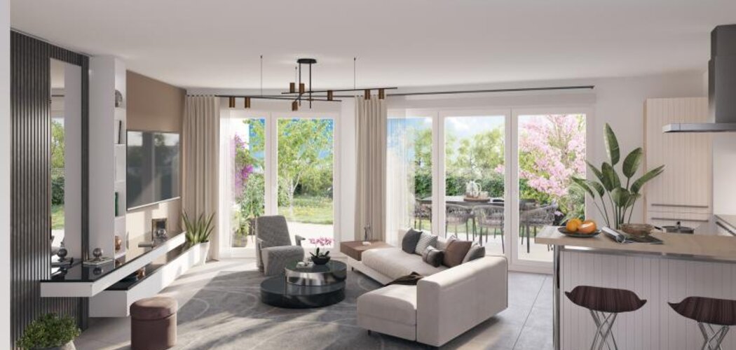 Programme immobilier neuf Villa soléa - Vic-la-Gardiole : logements neufs sécurisés et verdoyants proche des commodités (34110) - Référence : 15090