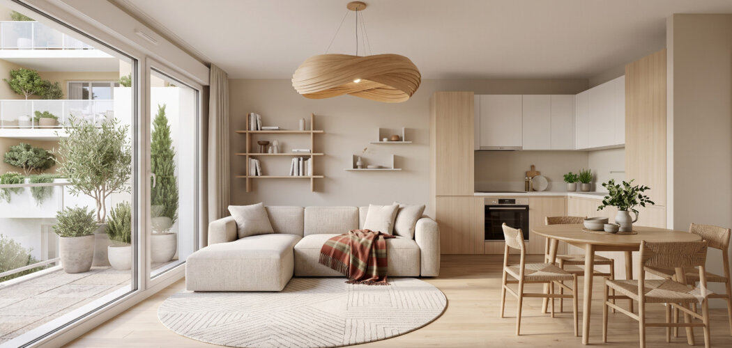 Programme immobilier neuf ATHENA - Béziers : Résidence studio–T4 avec cadre commerçant et confort optimisé proche des transports (34500) - Référence : 14534