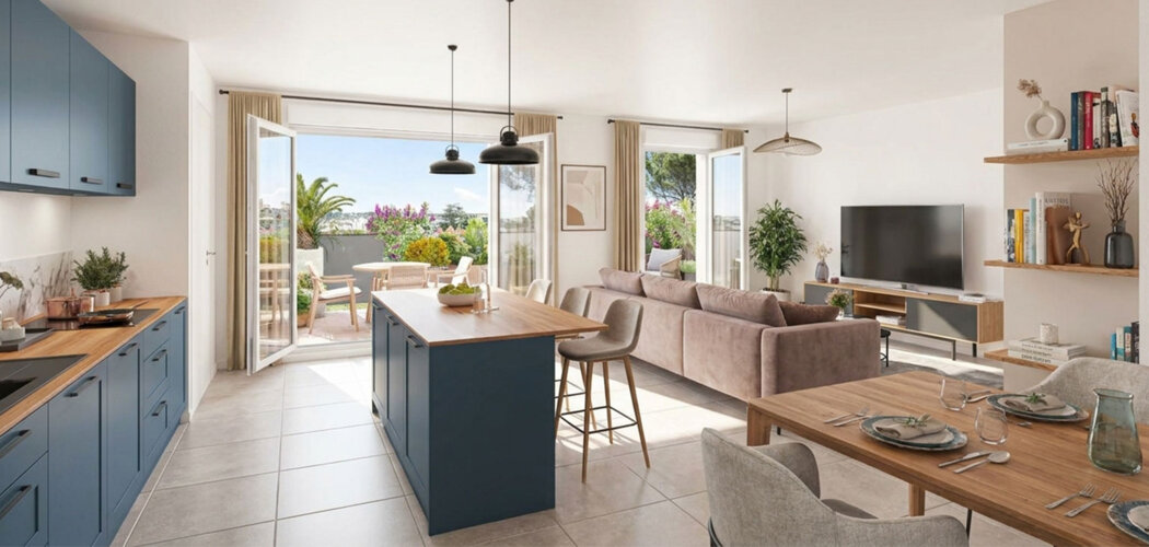 Programme immobilier neuf Terra Sud - Montpellier adresse neuve proche tramway T4 (34000) - Référence : 17416