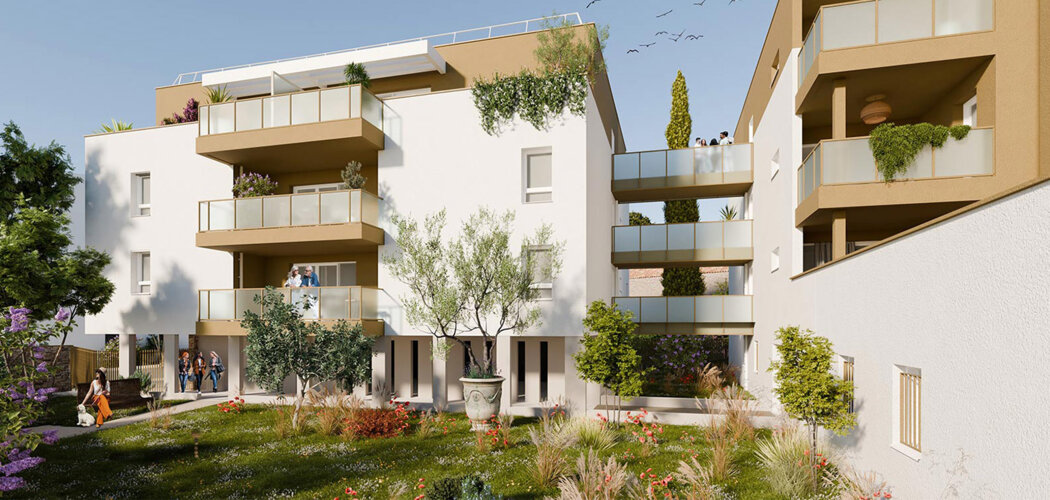 Programme immobilier neuf ALORA - Montpellier cadre résidentiel à 3 min du tramway (34000) - Référence : 17491