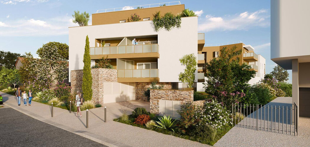 Programme immobilier neuf ALORA - Montpellier cadre résidentiel à 3 min du tramway (34000) - Référence : 17491